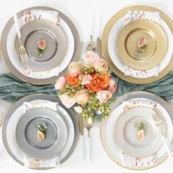 Metallic Glass Charger - Pearl