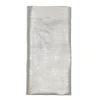 Metallic Linen Napkin Natural Silver Set of 4