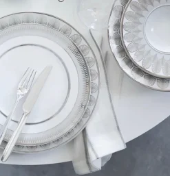 Metallic Thread Napkin Silver Set of 4