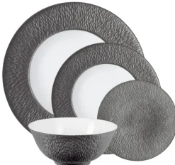 Mineral Irise Dinnerware Dark Grey