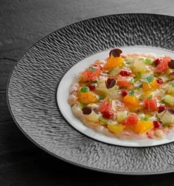 Mineral Irise Dinnerware Dark Grey