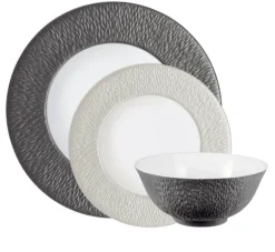 Mineral Irise Dinnerware Pearl Grey