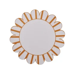 Misette Scalloped Harwood Placemat Set of 4 - Amber