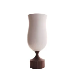 Miss Jean Vase White & Walnut