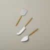 Mixed Metal Cheese Set - Silver & Gold