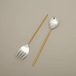 Mixed Silver & Gold Serving Set