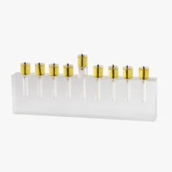 Modern Acrylic Oil Menorah