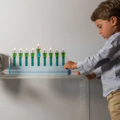 Modern Acrylic Oil Menorah