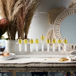 Modern Acrylic Oil Menorah