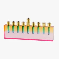Modern Acrylic Oil Menorah