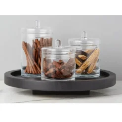 Modern Lazy Susan Black - Large