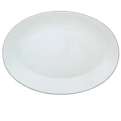 Monceau Oval Platter Platinum Large