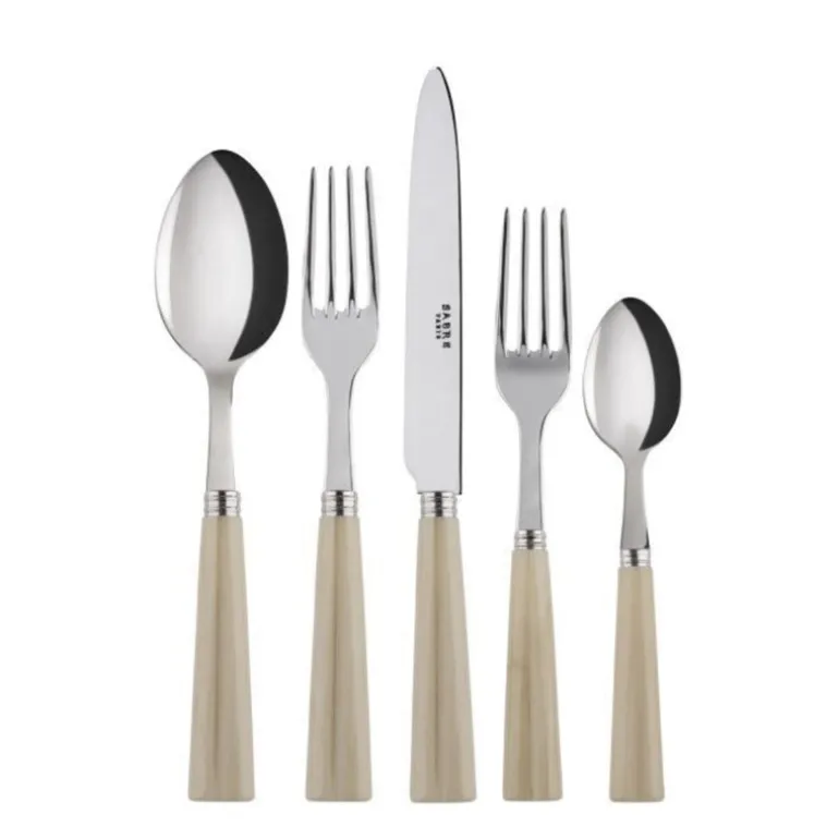 Nature Faux Horn Flatware 5 Piece Setting