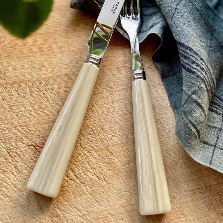 Nature Faux Horn Flatware 5 Piece Setting