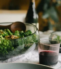 Nesting Glass Bowl Charcoal