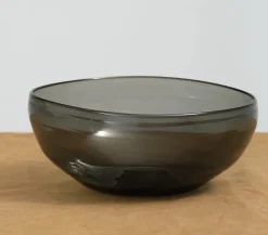 Nesting Glass Bowl Charcoal