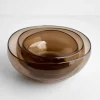 Nesting Glass Bowl Collection Wheat