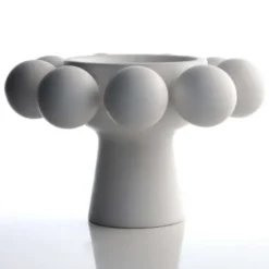 Nimbus Footed Bowl Alabaster