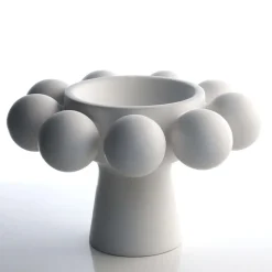 Nimbus Footed Bowl Alabaster