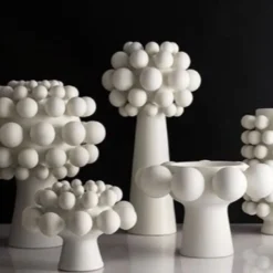 Nimbus Footed Bowl Alabaster