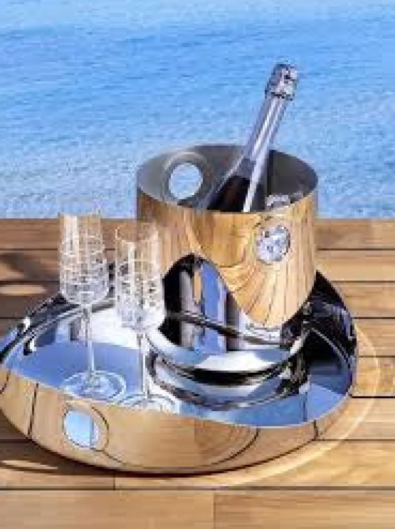 Oh De Stainless Steel Round Tray