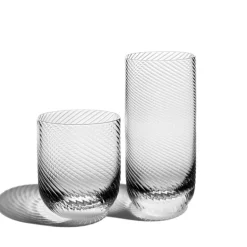 Optic Glassware Clear Set of 2