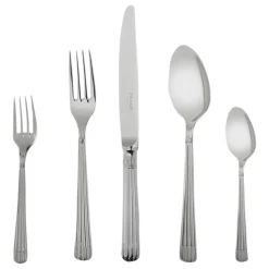 Osiris Christofle Stainless Steel Flatware 5 Piece Setting