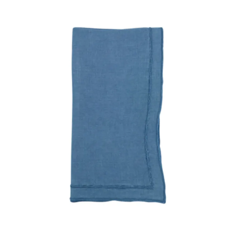 Overlock Stonewash Border Napkin