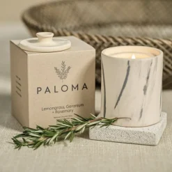 Paloma Candle Natural Marble