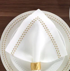 Pearls Napkin Gold Set of 4