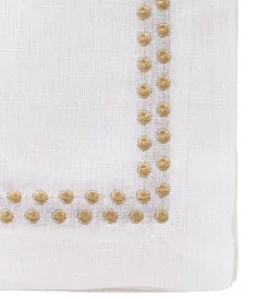 Pearls Napkin Gold Set of 4