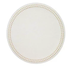 Pearls Round Placemat Set of 4