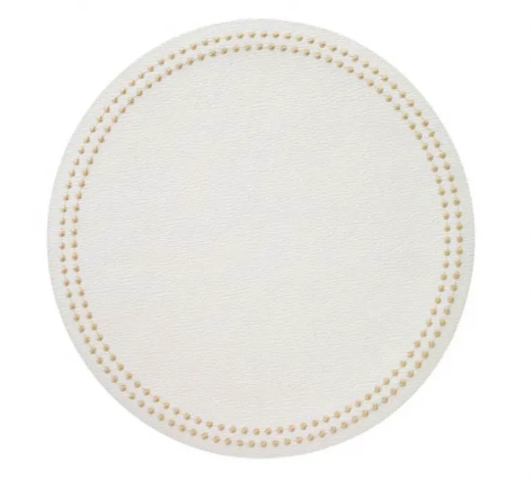 Pearls Round Placemat Set of 4