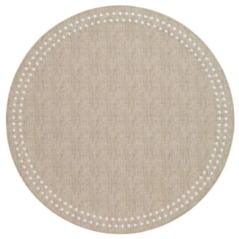 Pearls Round Placemat Set of 4