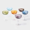 Peony Coupe Glass Mutli Set of 6