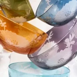 Peony Coupe Glass Mutli Set of 6