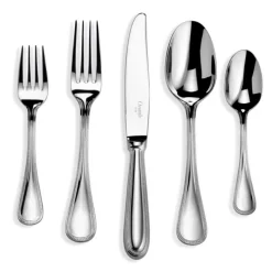 Perles Christofle Stainless Steel Flatware 5 Piece Setting