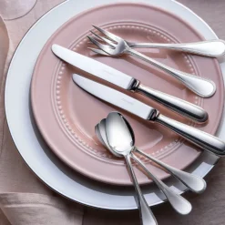 Perles Christofle Stainless Steel Flatware 5 Piece Setting