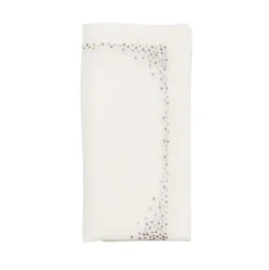 Pin Dot Napkin White, Natural & Gray Set of 4