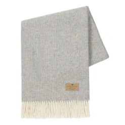 Pinstripe Cashmere Throw