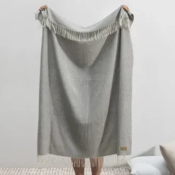 Pinstripe Cashmere Throw
