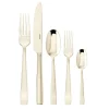 PVD Flat Flatware 5pcs Champagne