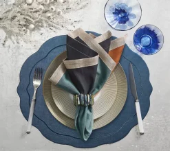 Radiant Napkin Ring Midnight Set of 4