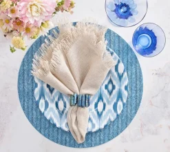 Radiant Napkin Ring Midnight Set of 4