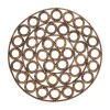 Rattan Circles Placemat Brown Set of 4