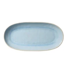Reactive Glaze Melamine Blue - Oval Appetizer Tray