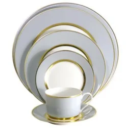 Recamier Grey & Gold Dinnerware