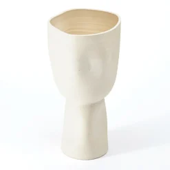 Ren Footed Bowl - Raw Blanc