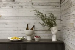 Ren Footed Bowl - Raw Blanc