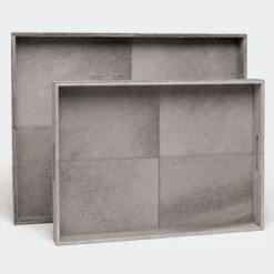 Renard Rectangle Hide Grey Tray